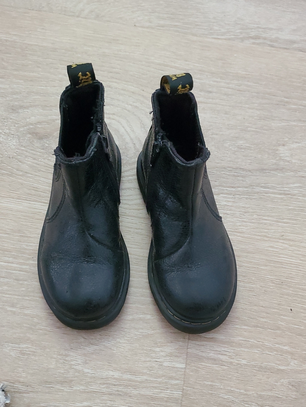 Dr. Martens Toddler Black Chelsea Boots Elastic Zip Sz9